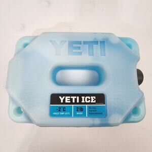 YETI ICE Refreezable Reusable Cooler Ice Pack 2LB 8" x 5.5" 2.5" Made in USA